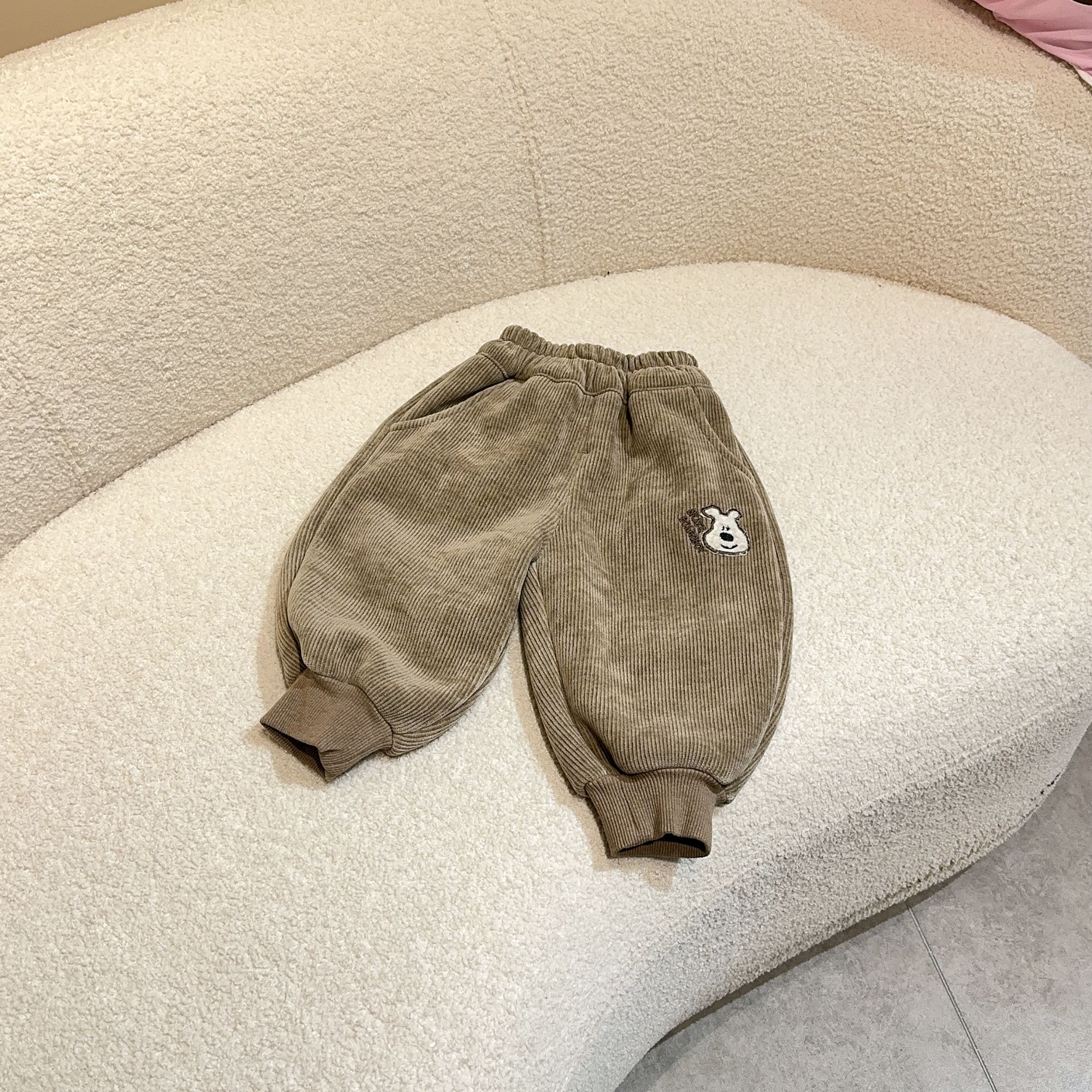 波妞波仔-【39161】加绒加厚休闲裤