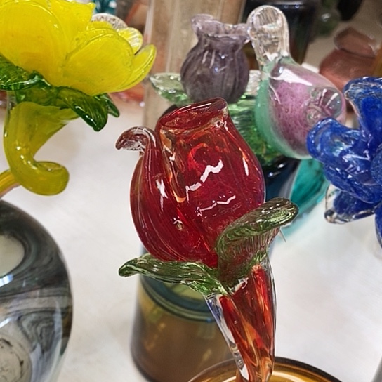 琉璃花瓶高48厘米