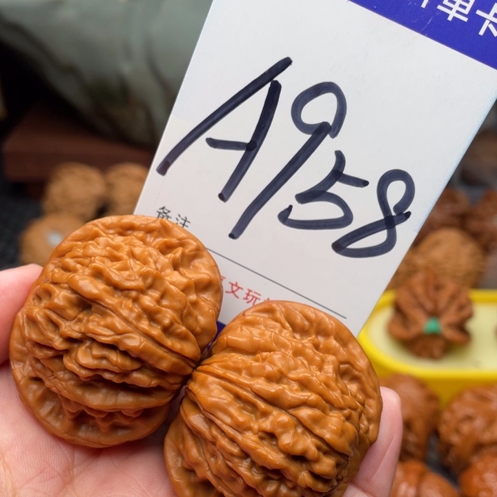 桃核把件文玩核桃四座楼42