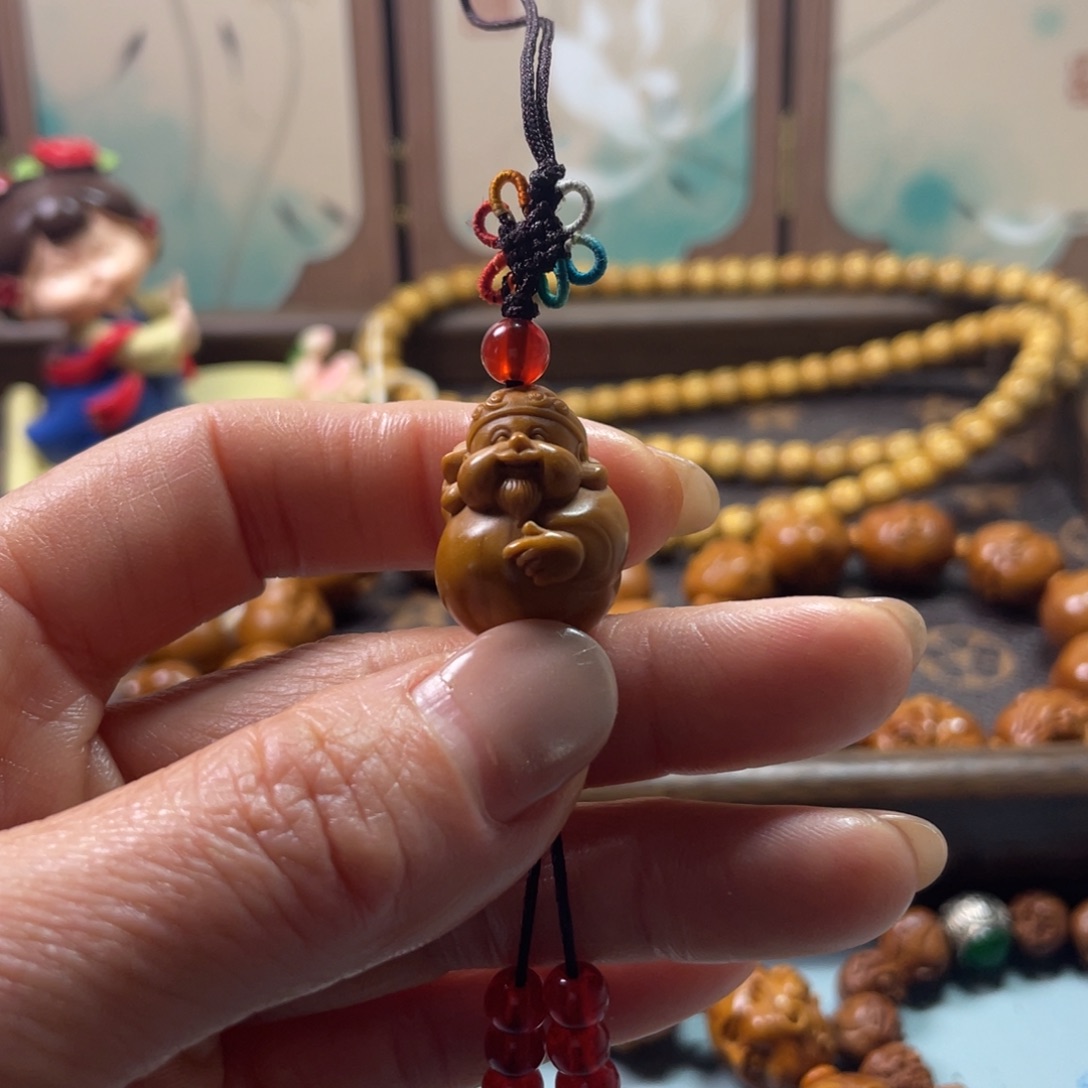 橄榄核吊坠1.7左右财神吊坠