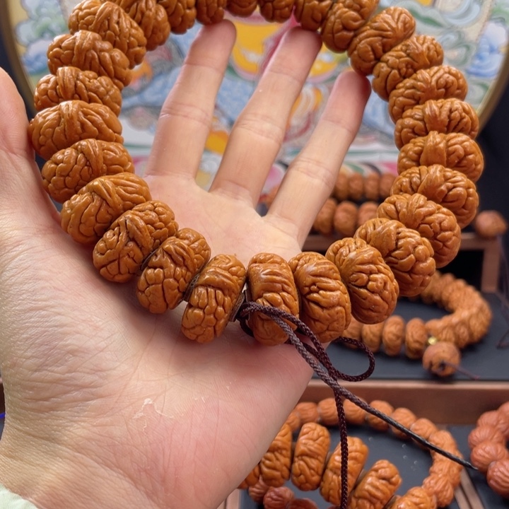 桃核手串龙纹桃核矮霸