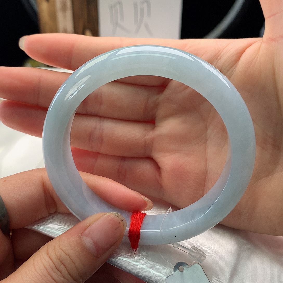 翡翠手镯未镶嵌59正圈-36