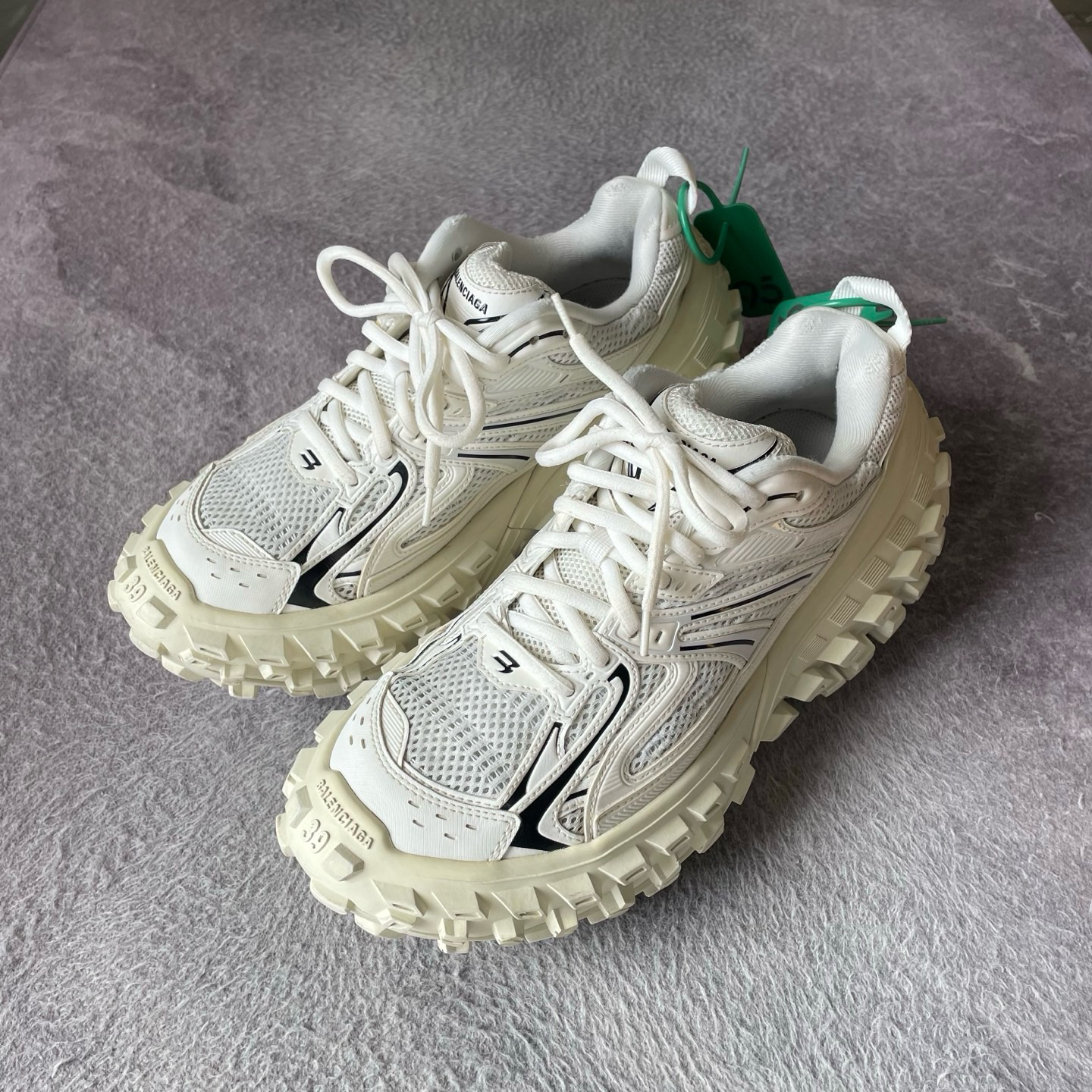 99新 Balenciaga/巴黎世家 轮胎鞋白黑/39码/无配件