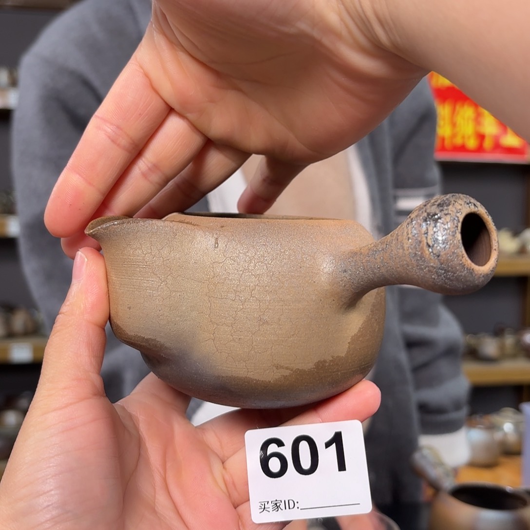 杯坭兴陶纯柴烧原矿泥料纯手工壶