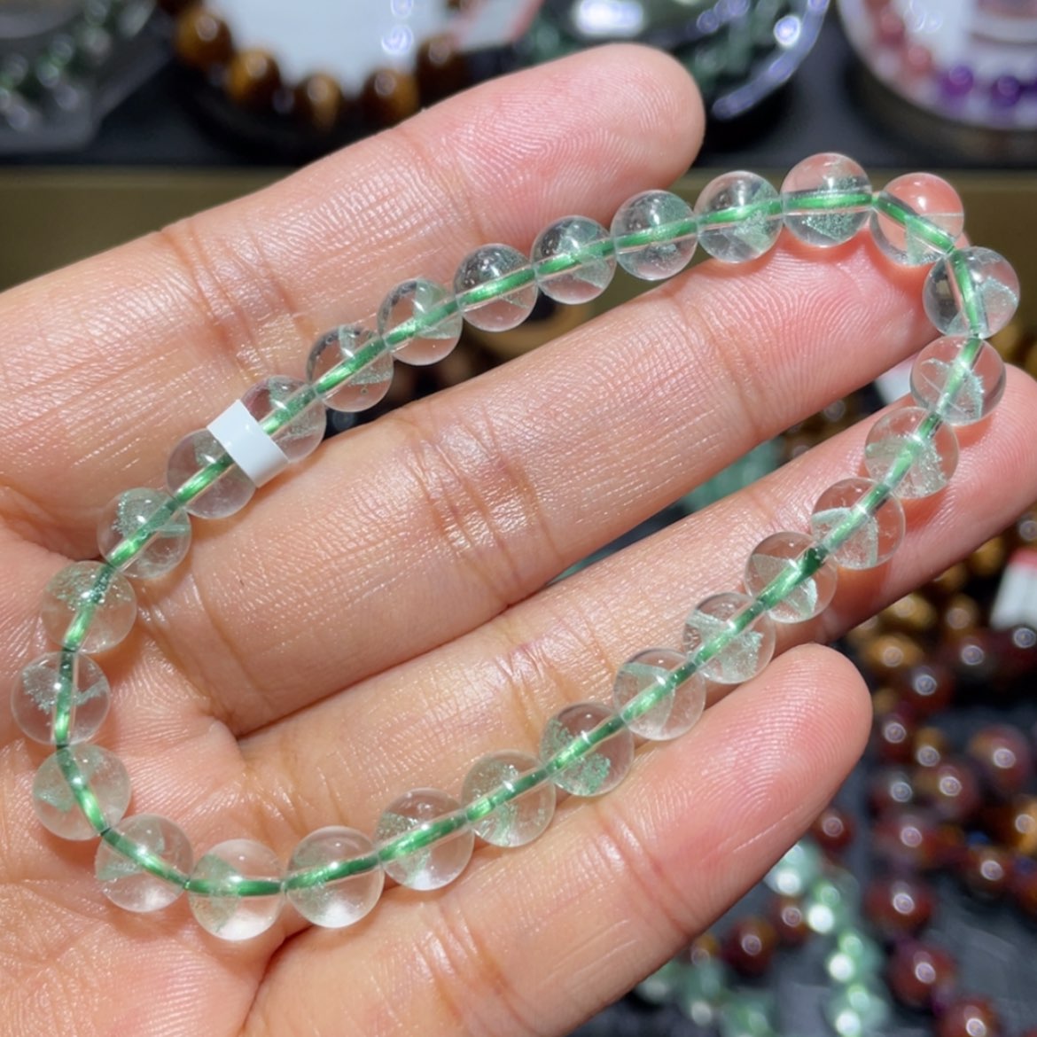 【闪购商品】水晶手串未镶嵌翠幽灵金字塔手串