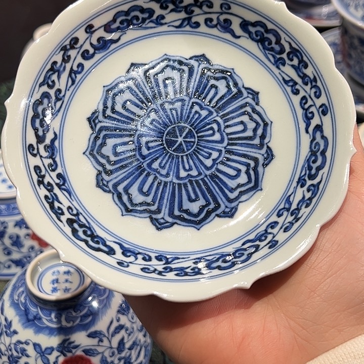 景土造物仿明壶承果碟公道托