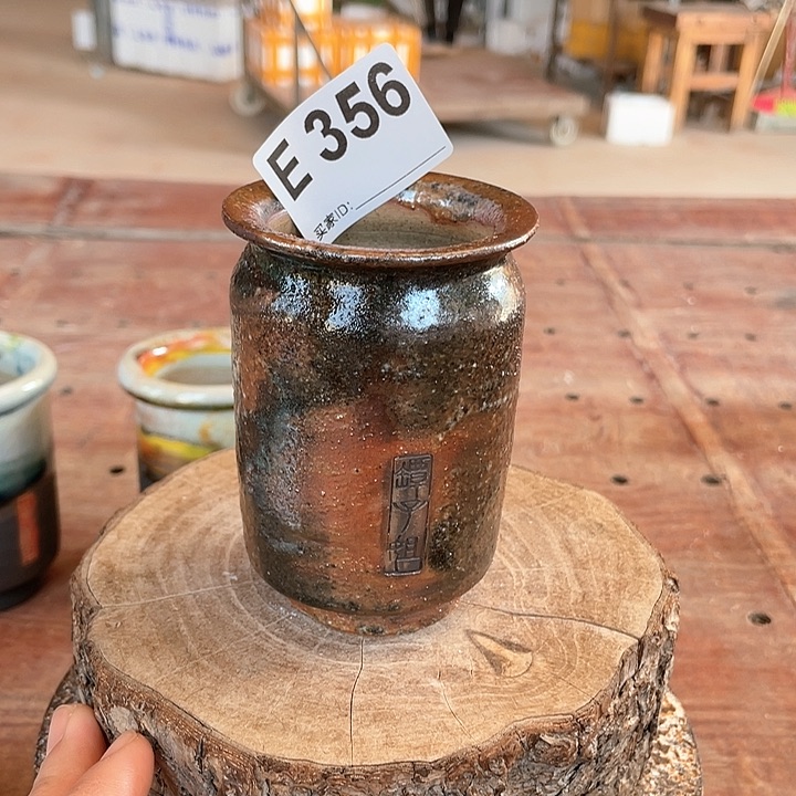 紫砂花盆煤气罐 外口6.5