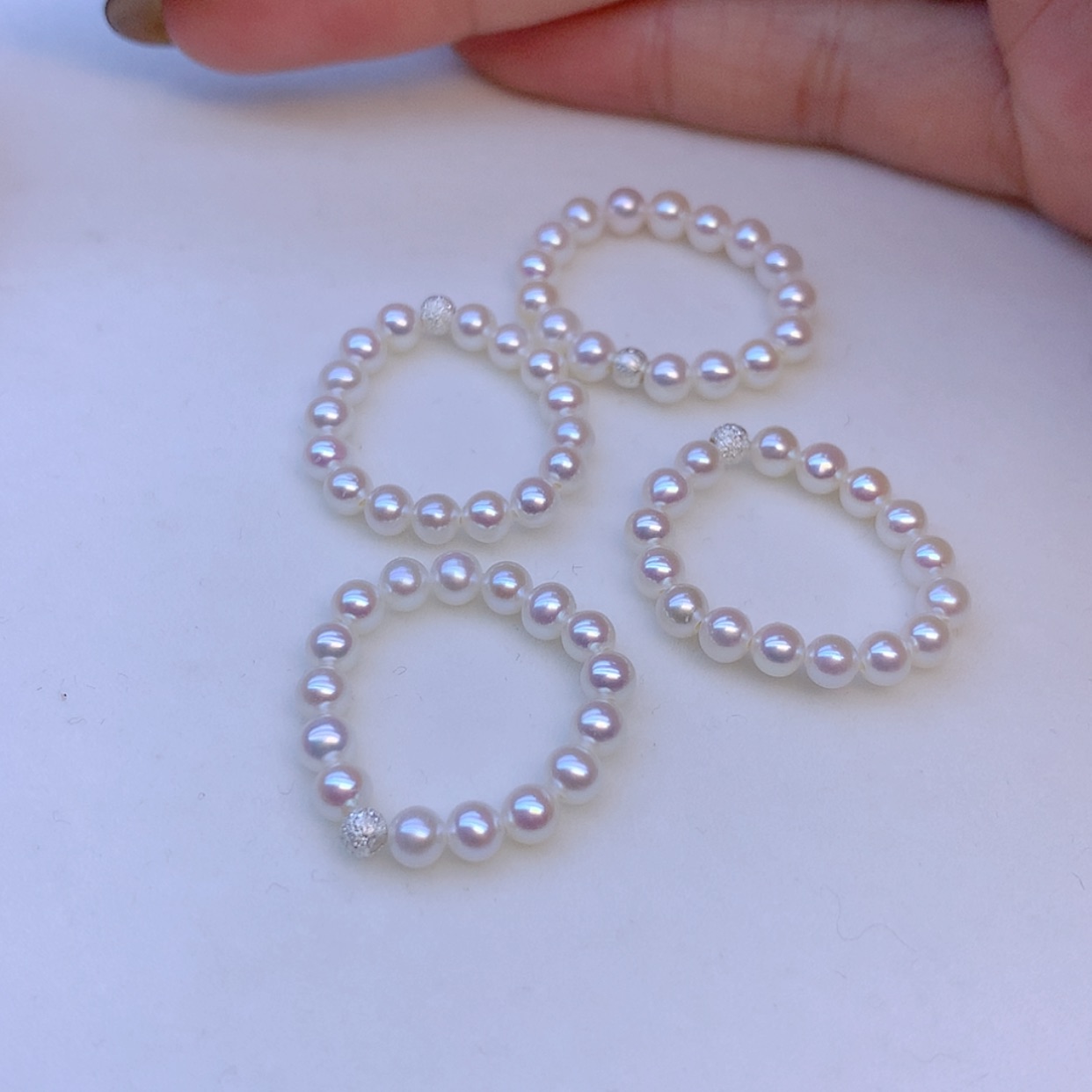 【闪购商品】银S925镶嵌戒指淡水珍珠