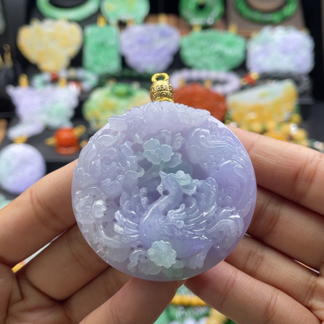 翡翠未镶嵌颈饰代编织