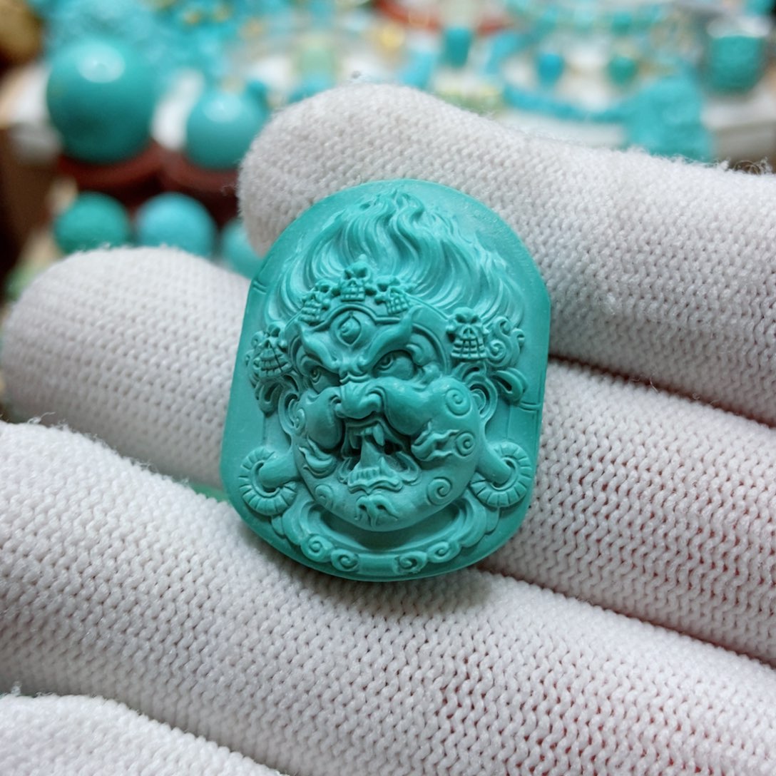 绿松石未镶嵌珠子