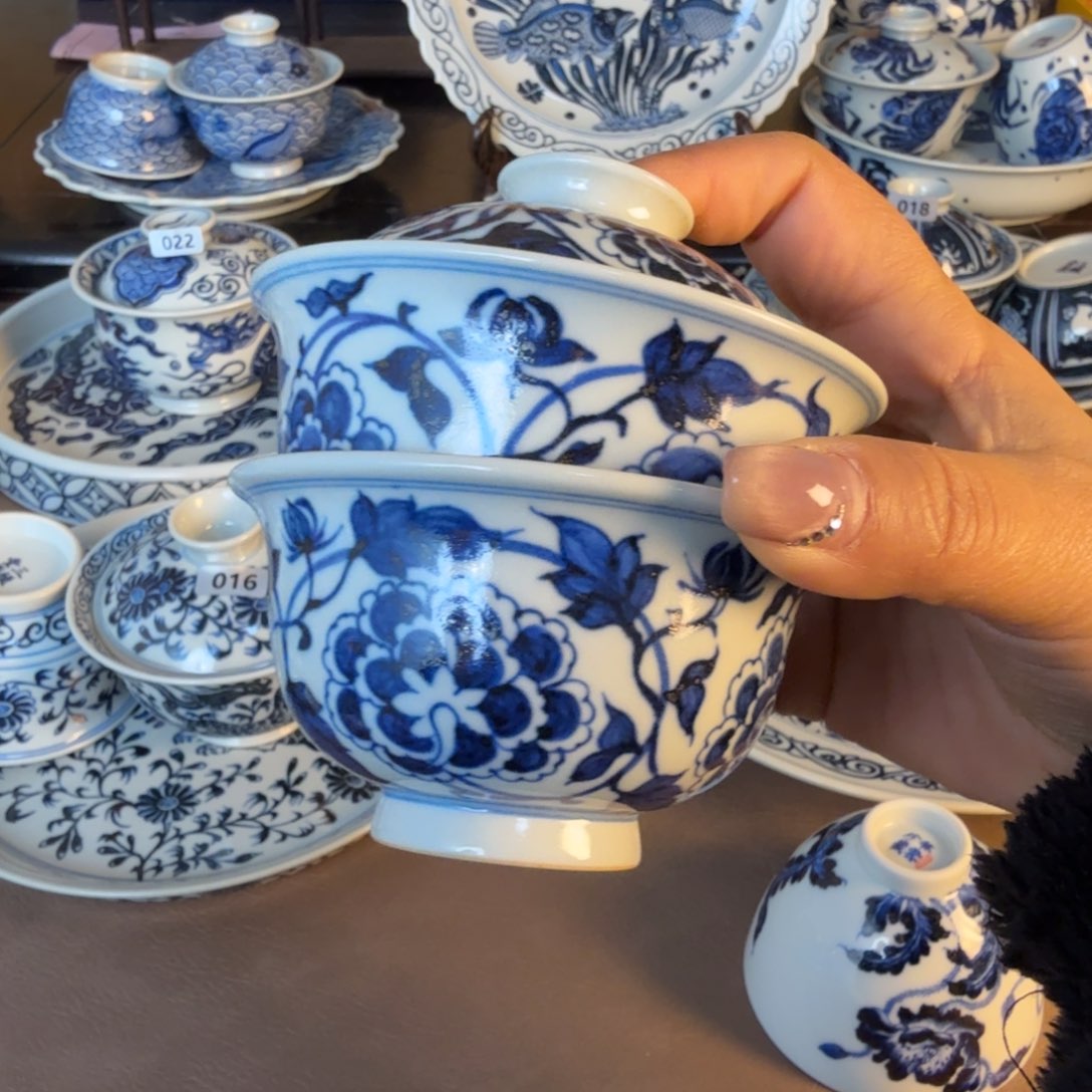 景德镇手工手绘茶具微瑕