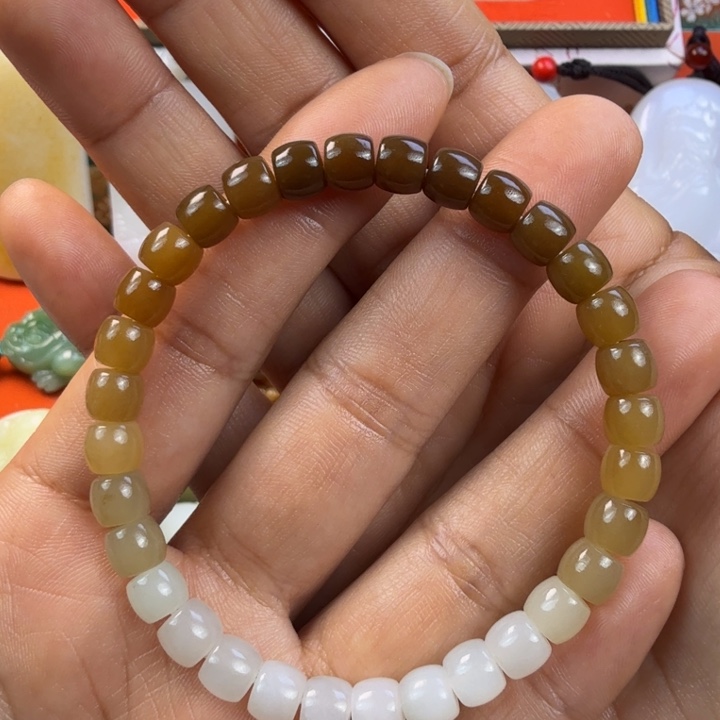 和田玉未镶嵌手链