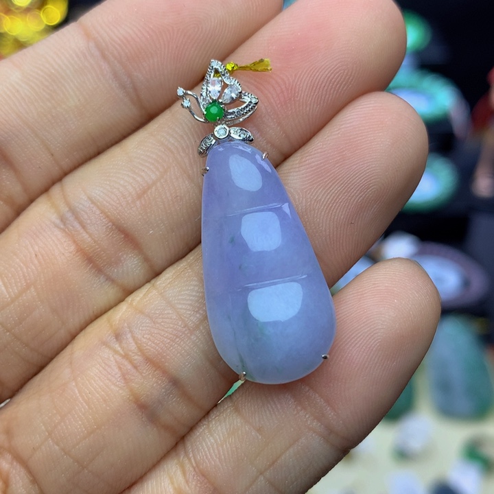 翡翠手链18K金镶嵌翡翠 
