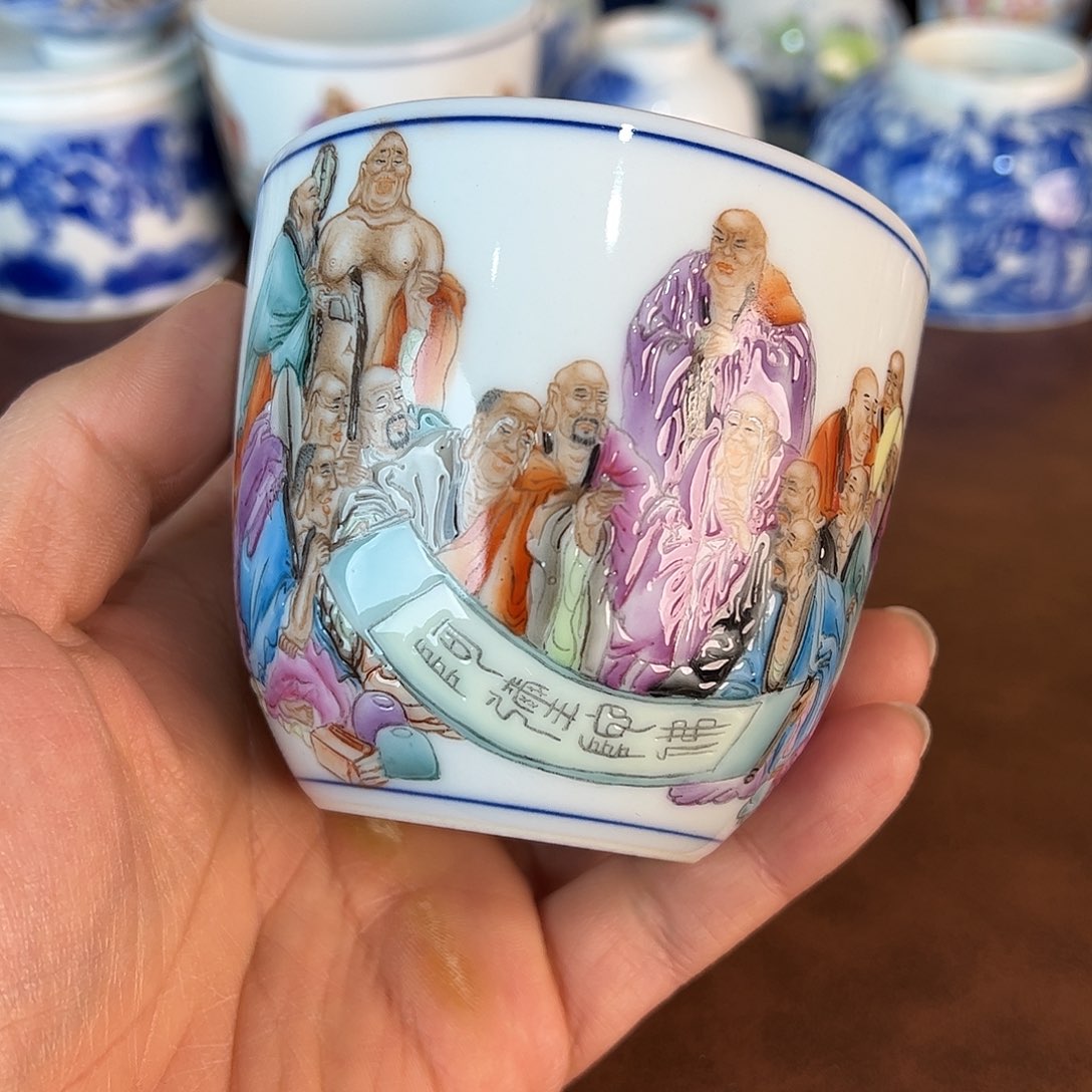 杯景德镇全手工手绘陶瓷