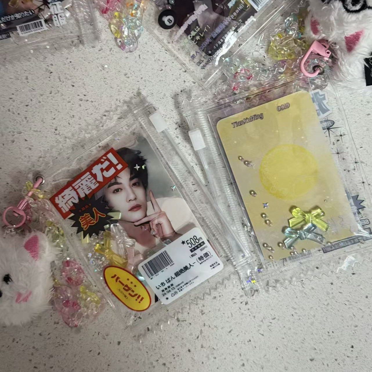 DIY ins风小狗链条包挂