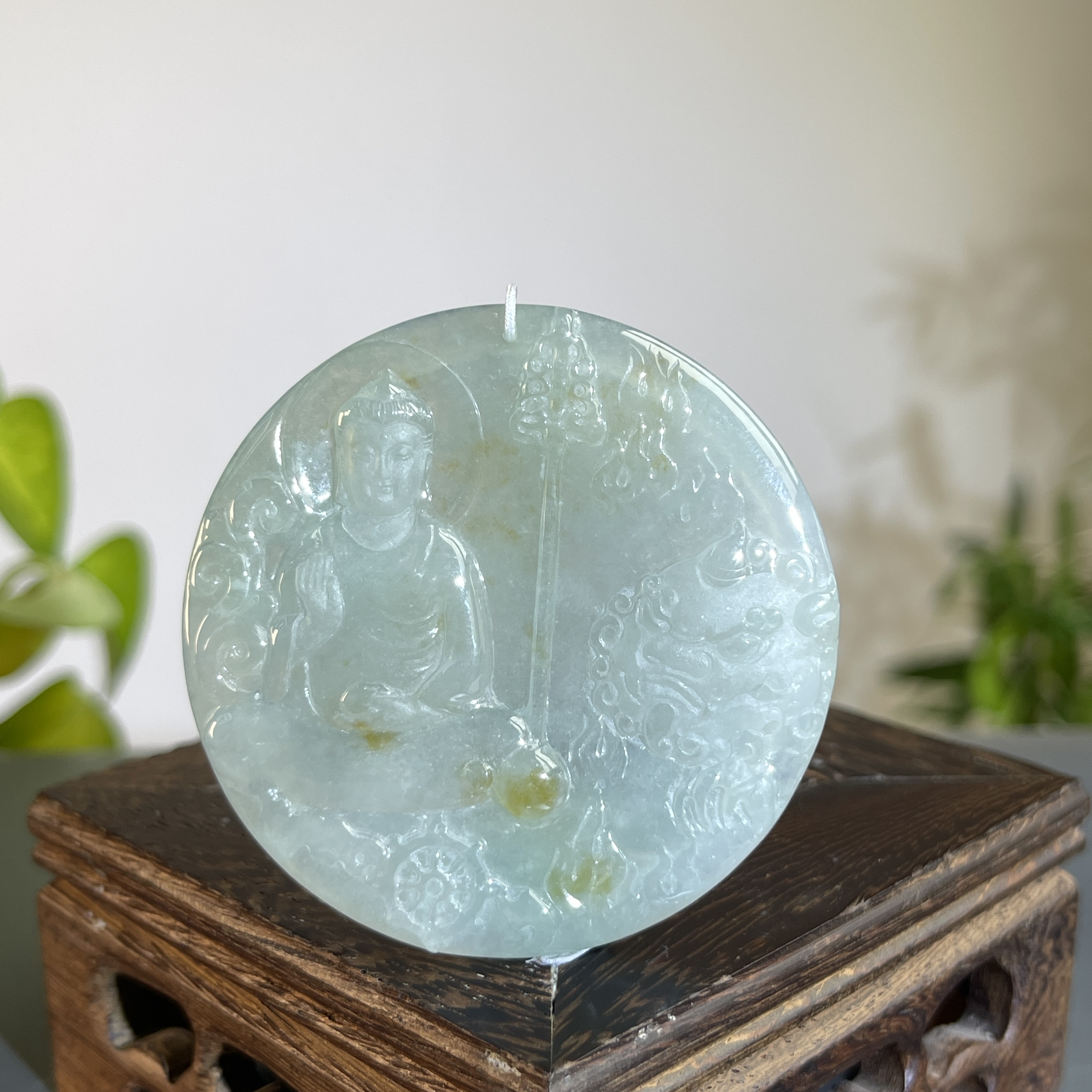 JXW18-92 天然缅甸A货翡翠 阿弥陀佛