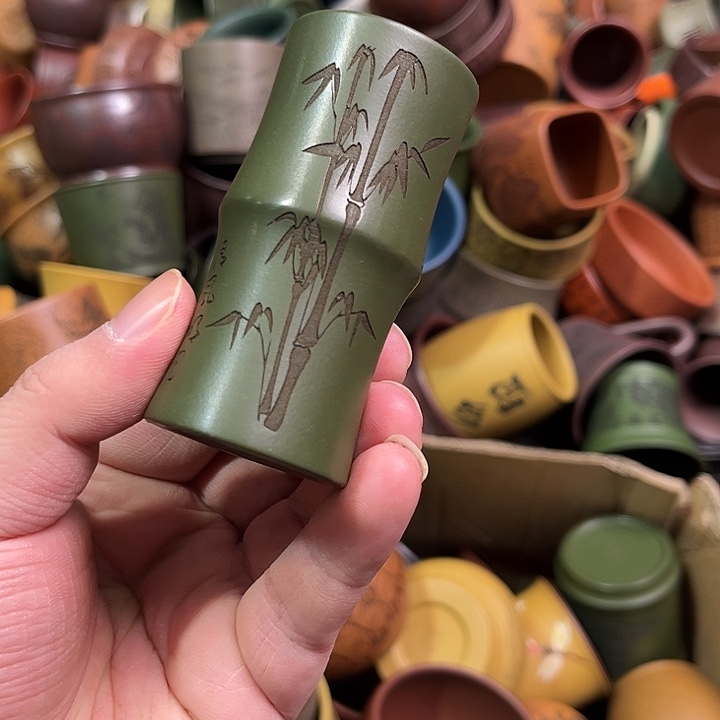 紫砂茶杯全手工紫砂主人杯
