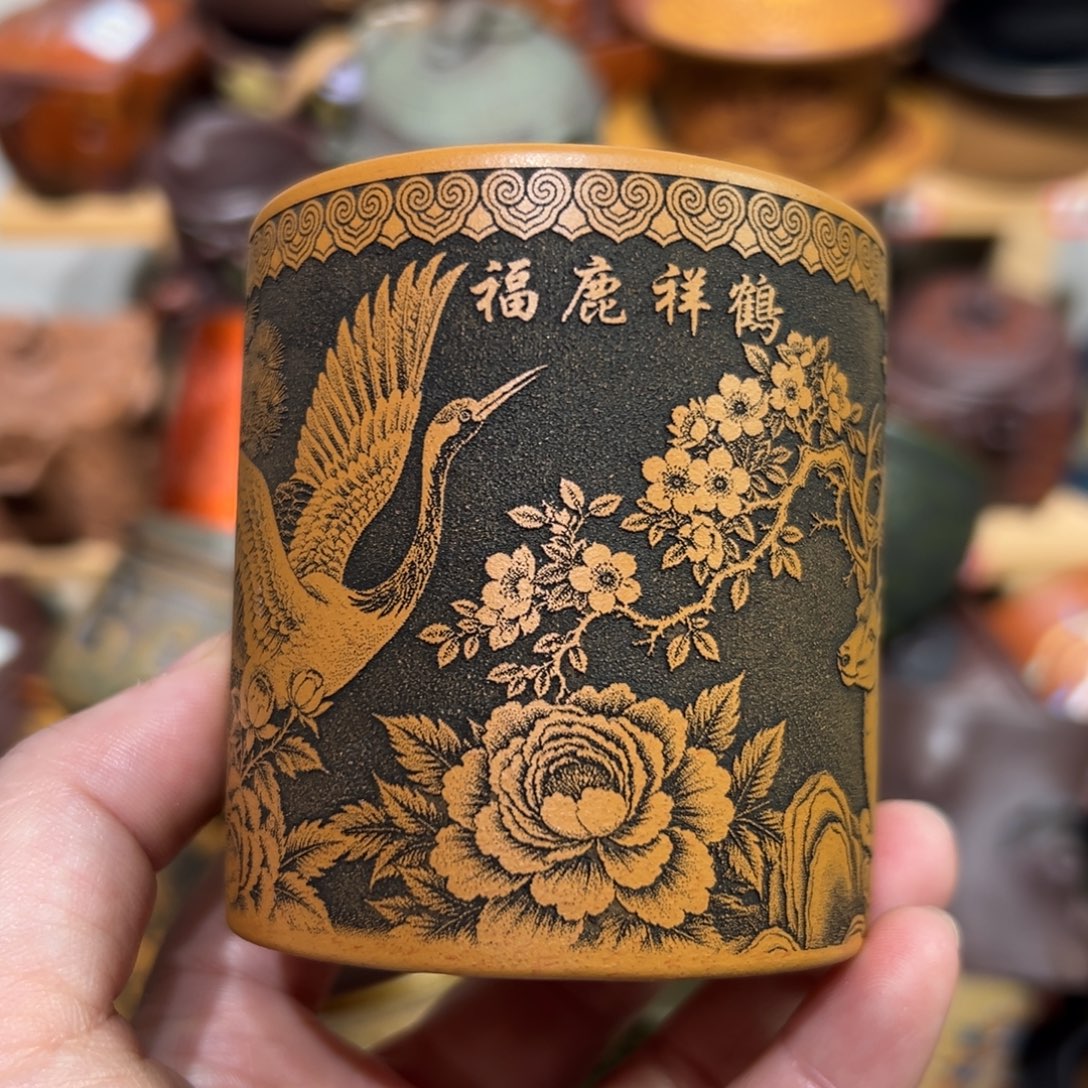 紫砂茶杯宜兴紫砂主人杯