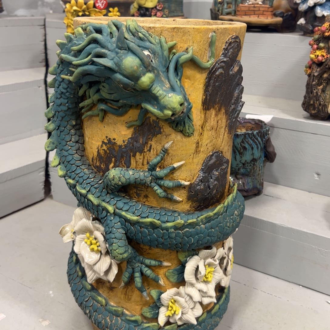 2 号陶然花盆手工花盆