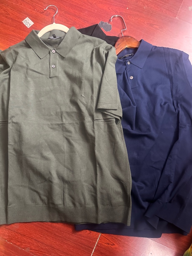 希尔 男士 针织 翻领体恤