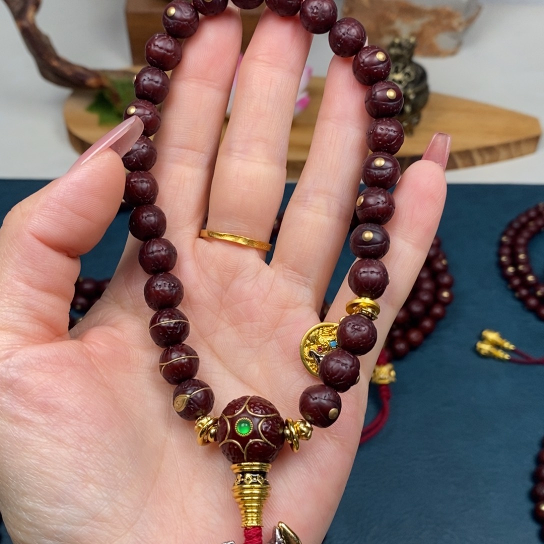 凤眼菩提手串手持金钉简配9.5