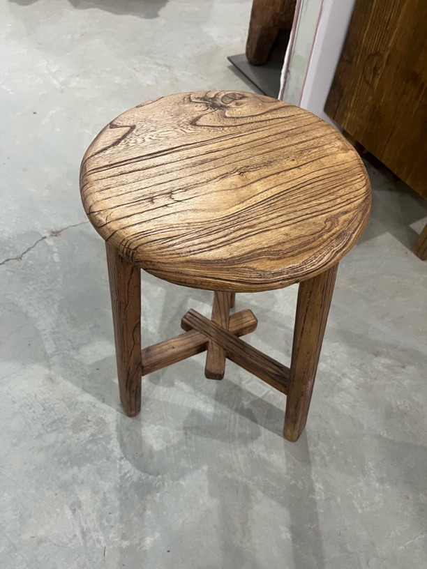 透明色灰色原木色凳阳台凳子家用餐椅简约木板桌椅