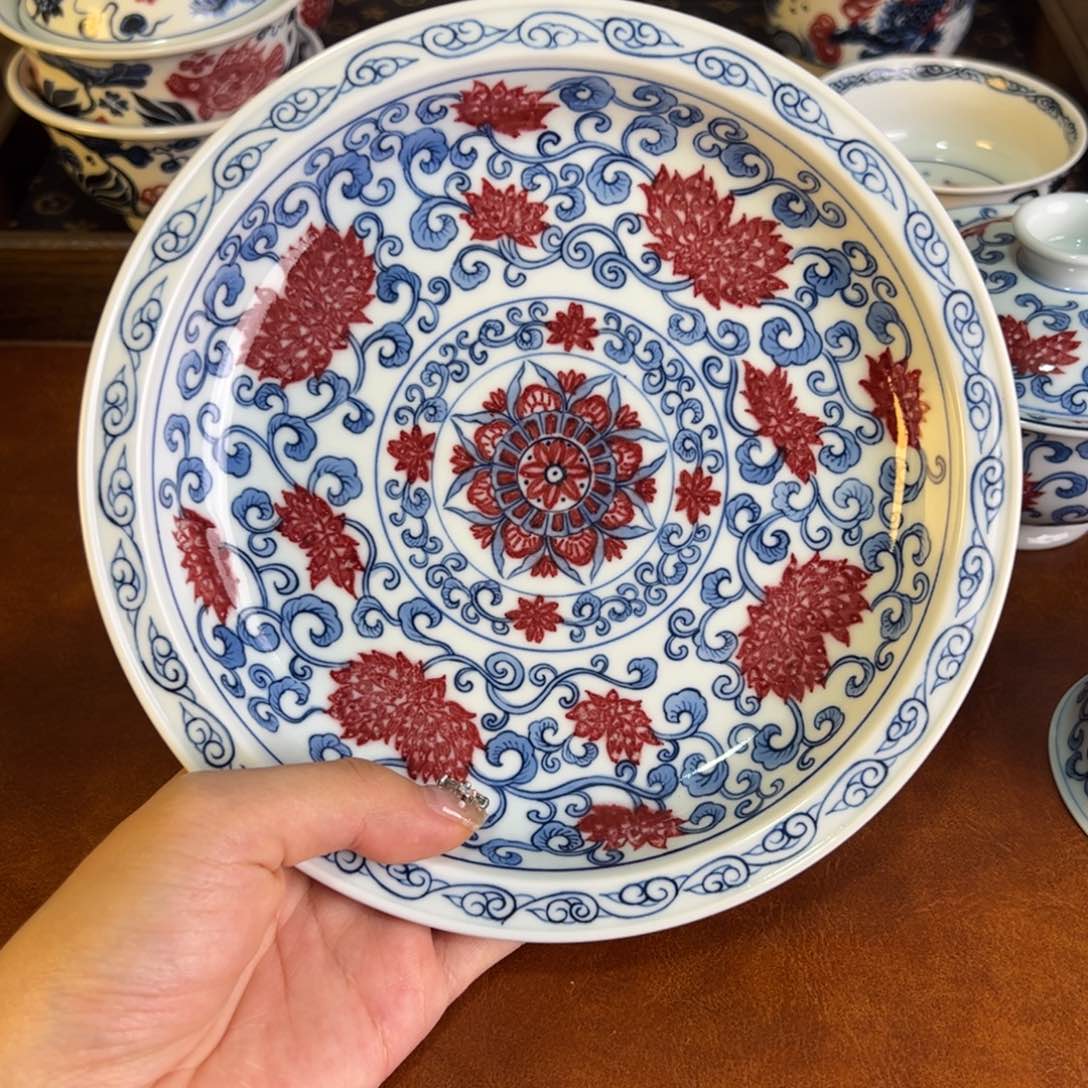 摆件景德镇茶器百宝箱陶瓷手绘陶瓷