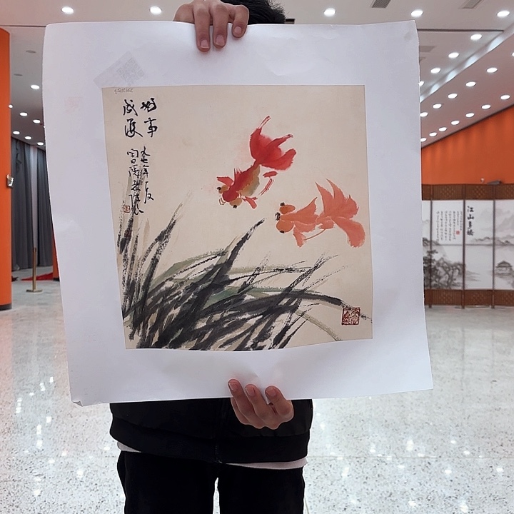 国画李陈良老先生展览原作