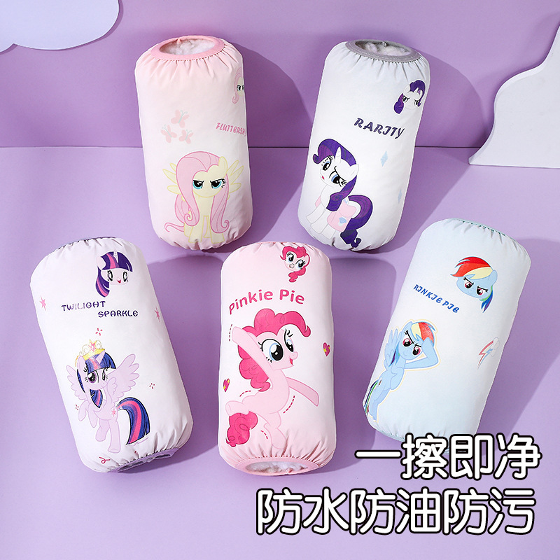 儿童袖套秋冬男女童防水防油套袖小学生写字防脏女孩宝宝长款护袖