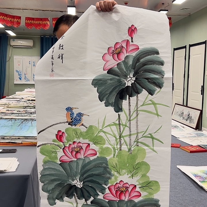 国画我们一起加油努力