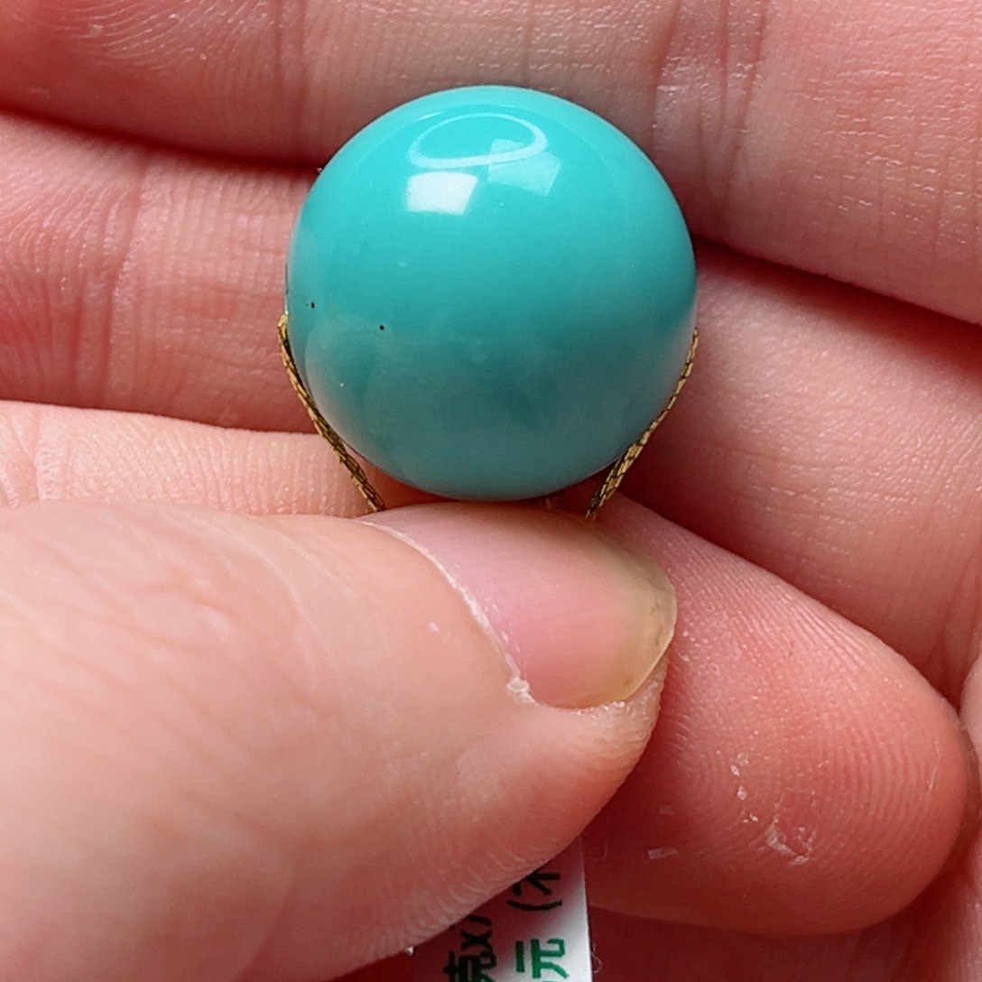 绿松石17.2圆珠未镶嵌