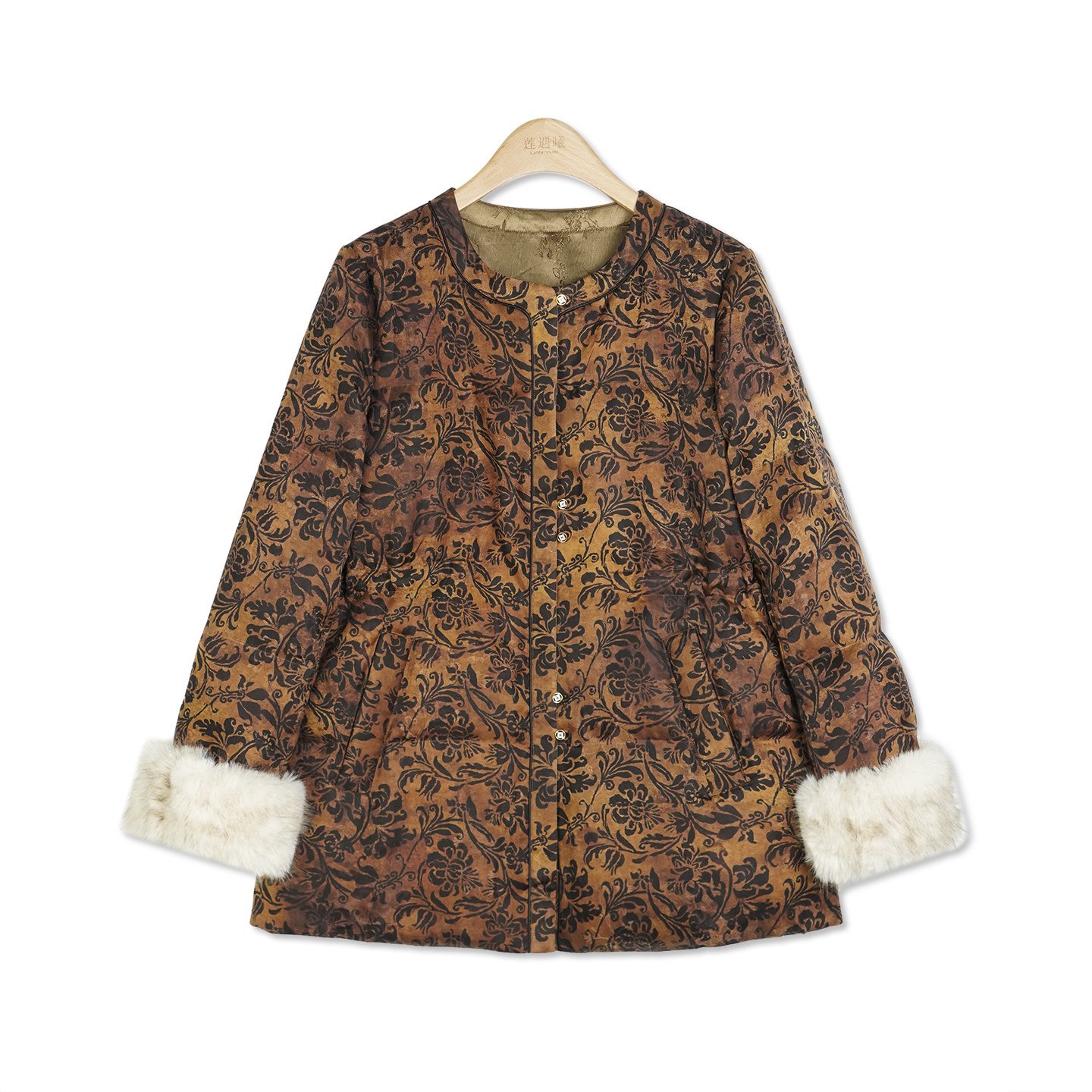 福运绵长·双面穿鹅绒服 新中式国风女装1l12491006