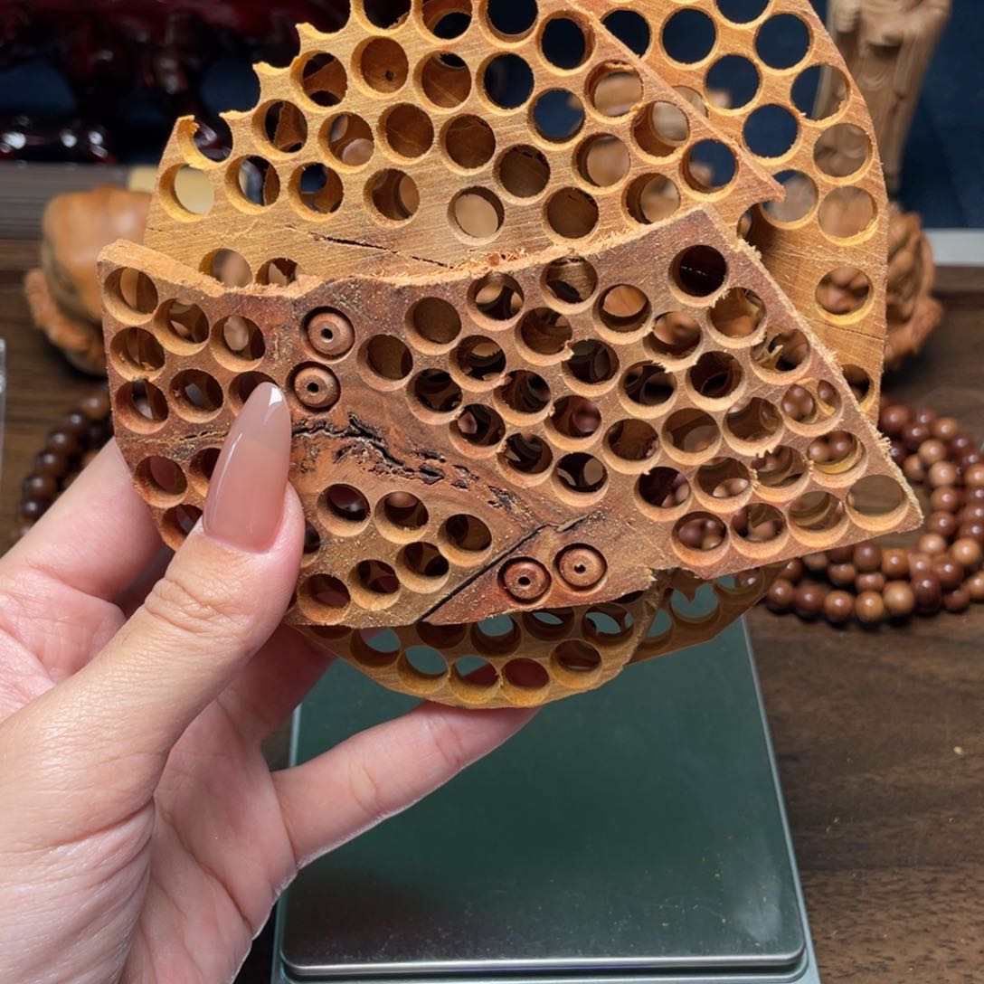 檀香木手串/手链莫*藕片碎料老山檀