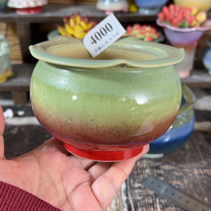 口9高8 手工花盆满30包邮