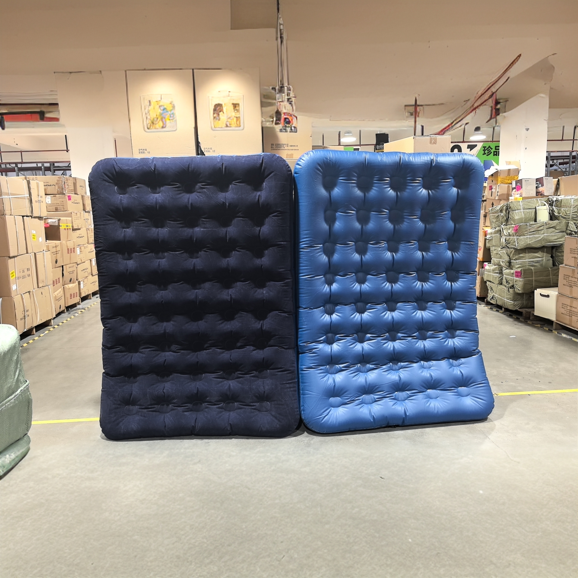 充气床垫野外露营双人家用气垫床单人加厚懒人帐篷折叠便携充气床