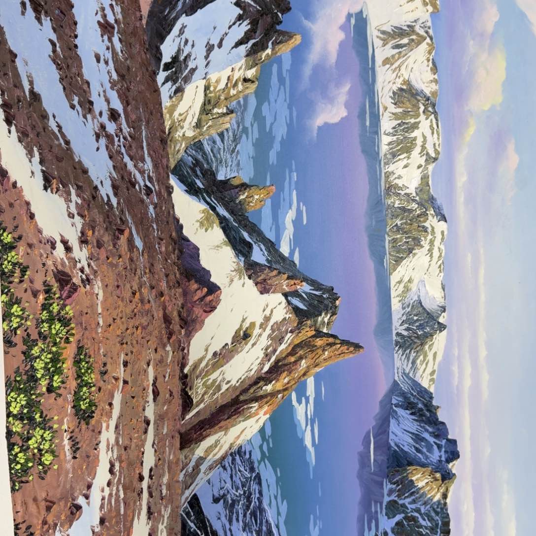 油画我在你心里就是个小