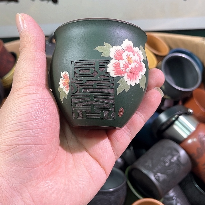 茶杯紫砂全手工紫砂主人杯