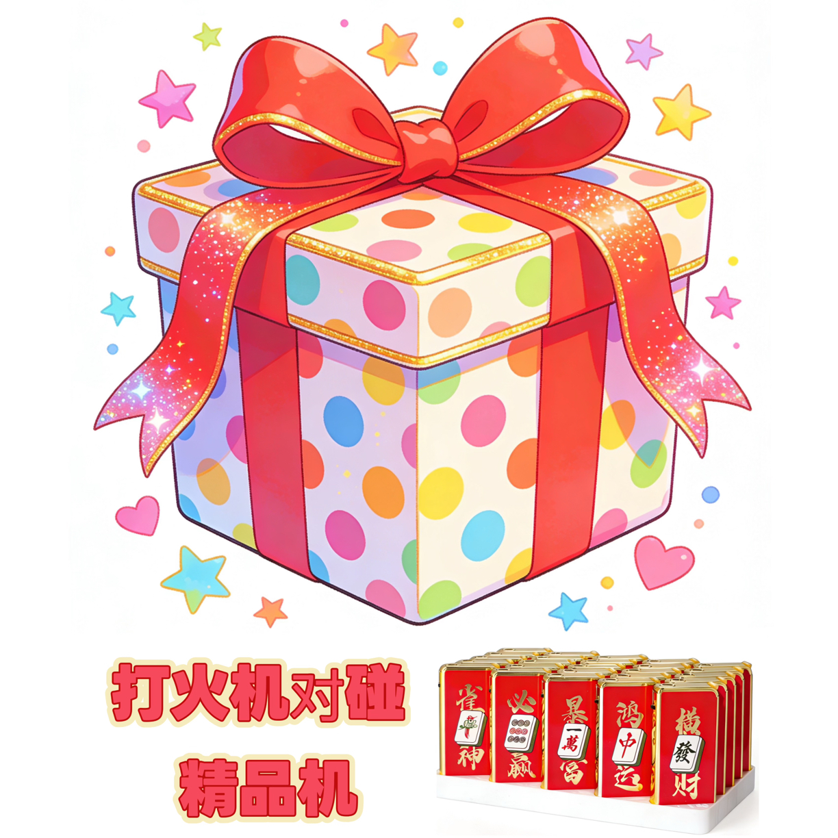 『个人单』精品创意潮玩打火机对对碰 蓝焰防风