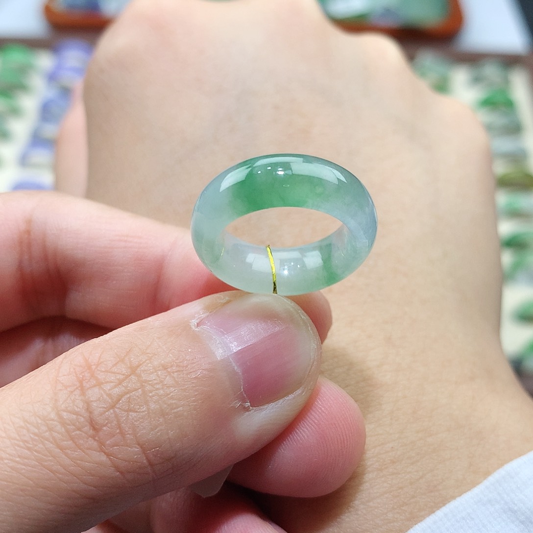 翡翠戒指未镶嵌5-6号