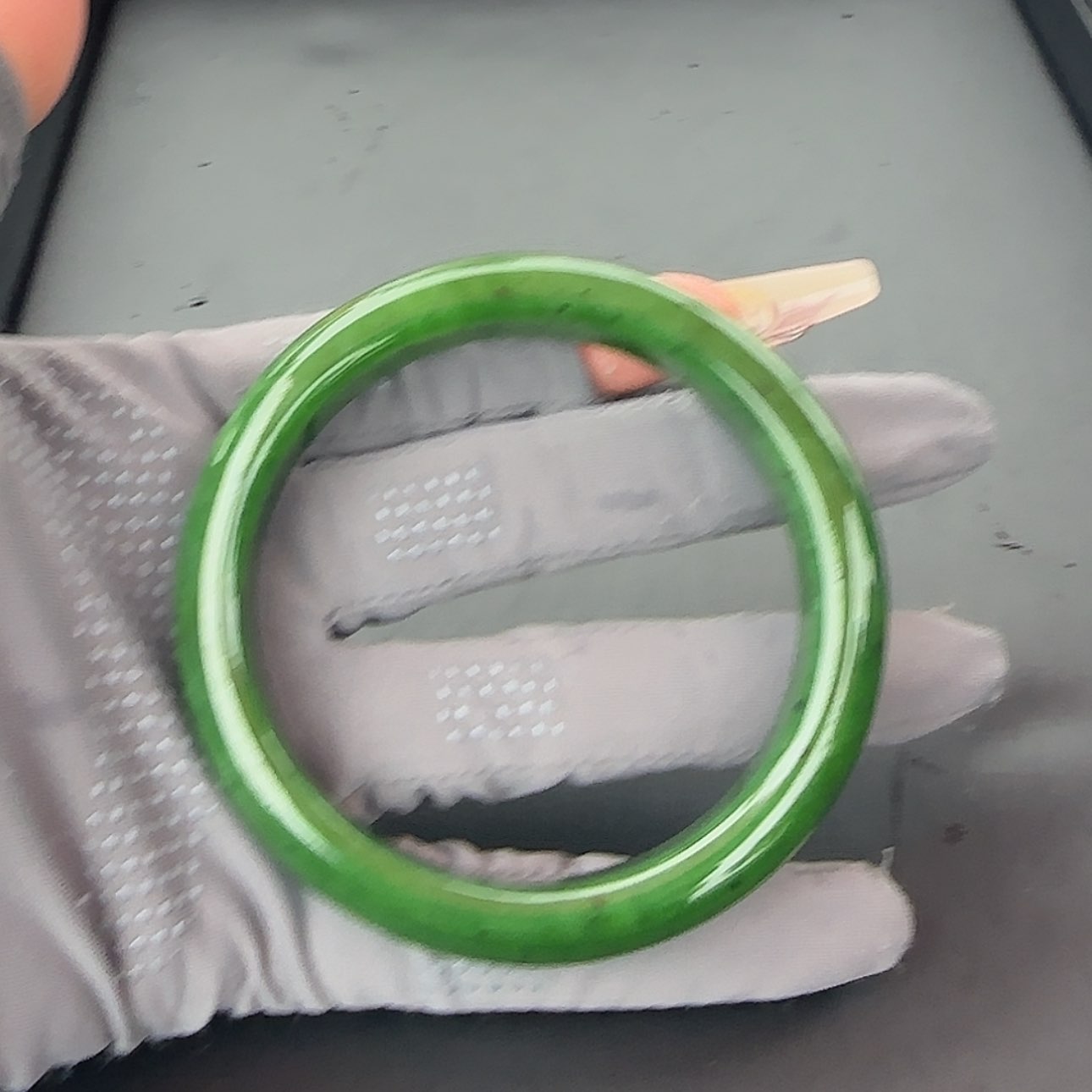 【闪购商品】和田玉未镶嵌手镯碧玉手镯57-60