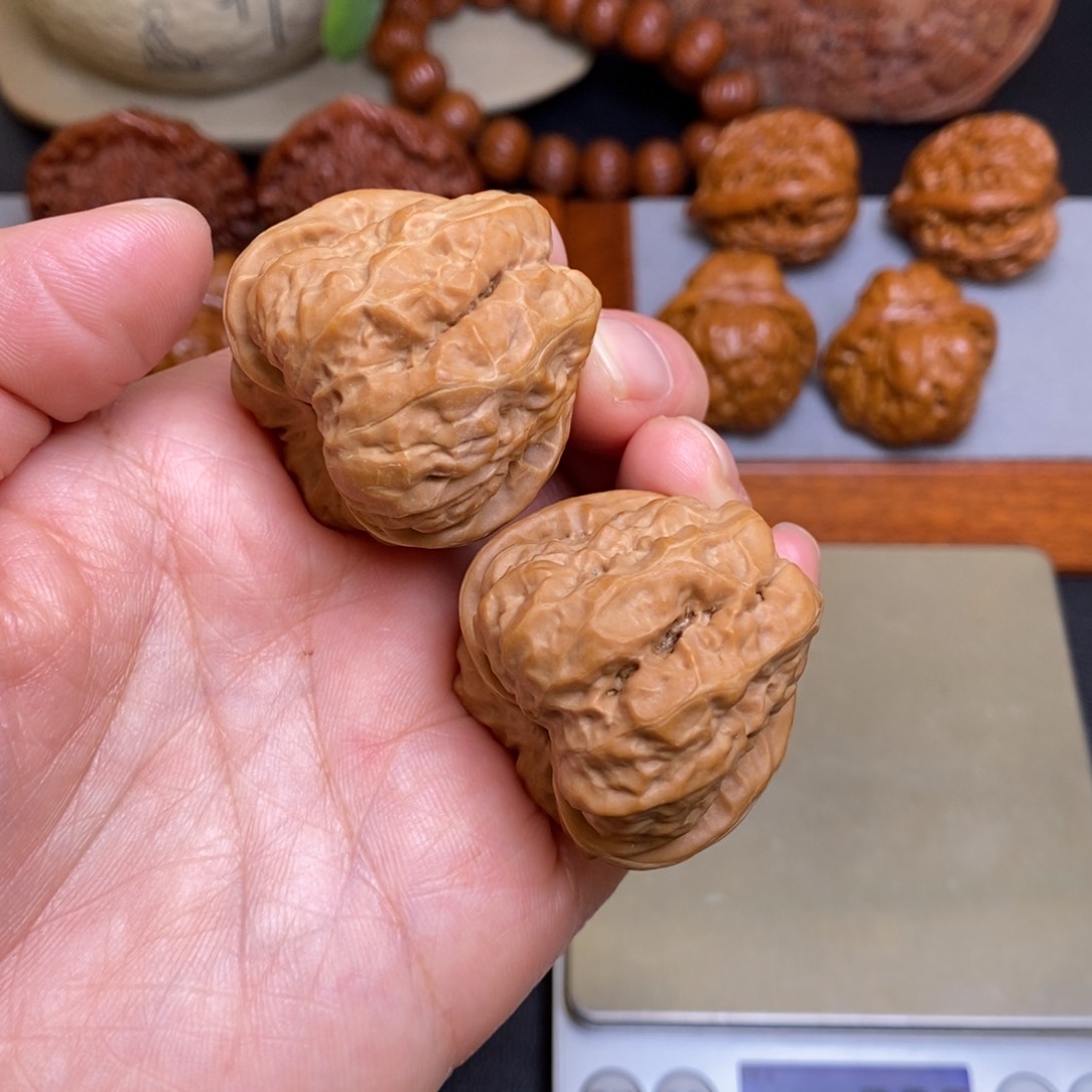 文玩核桃把件38蛤蟆头