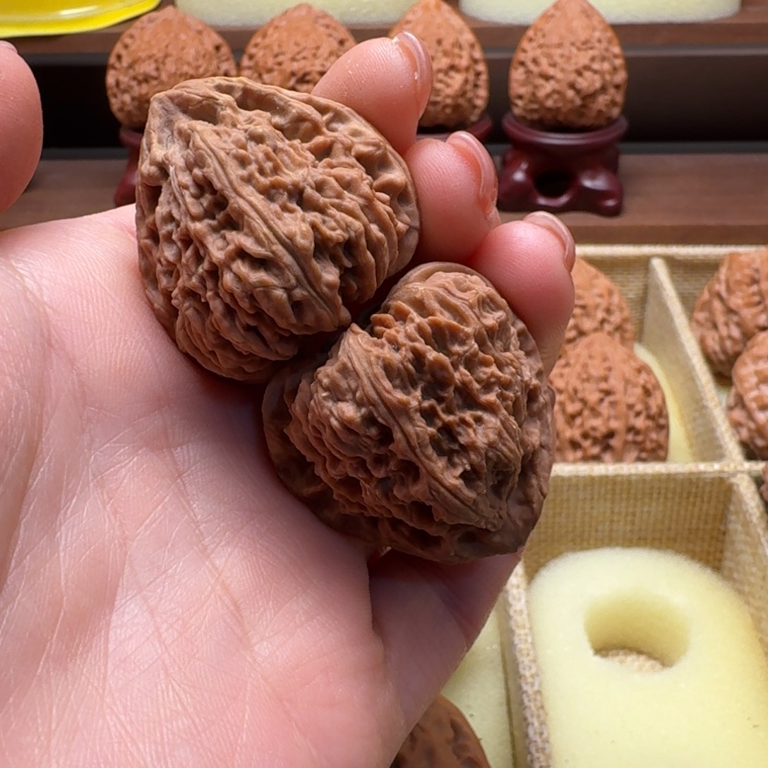 吊坠文玩核桃34南疆佛度黄金甲