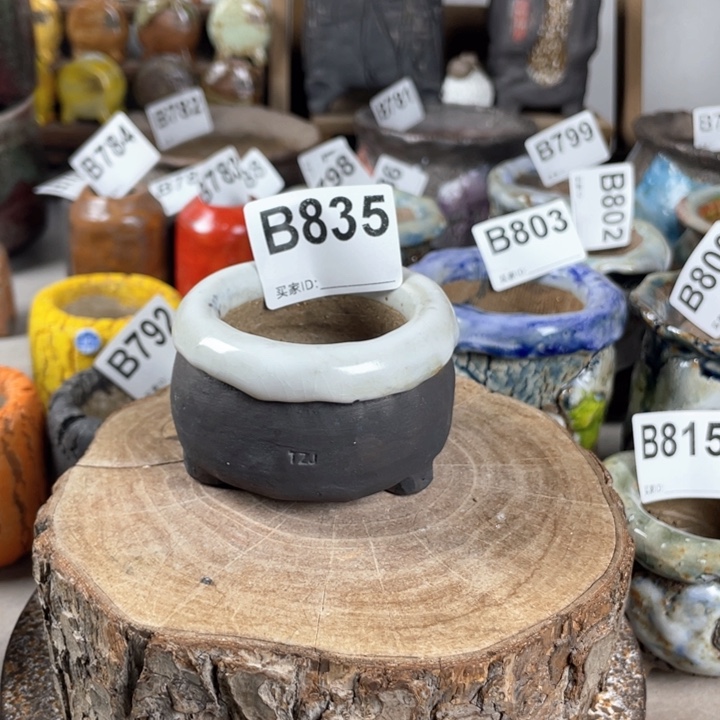 紫砂花盆新版小包子 内口4.5