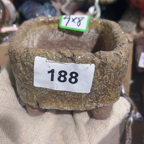 红陶粗陶花盆手工