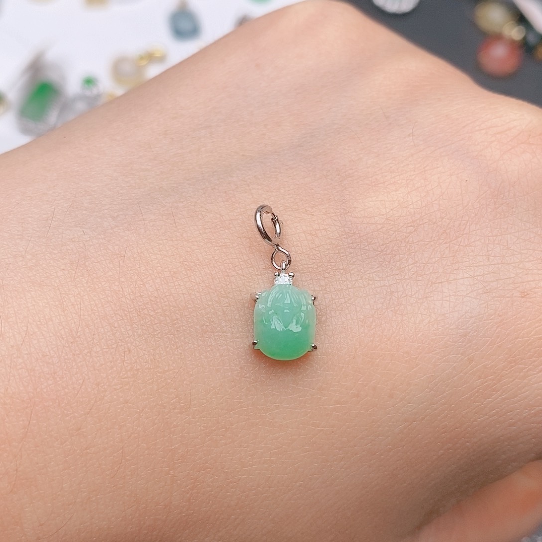 翡翠银S925镶嵌戒指