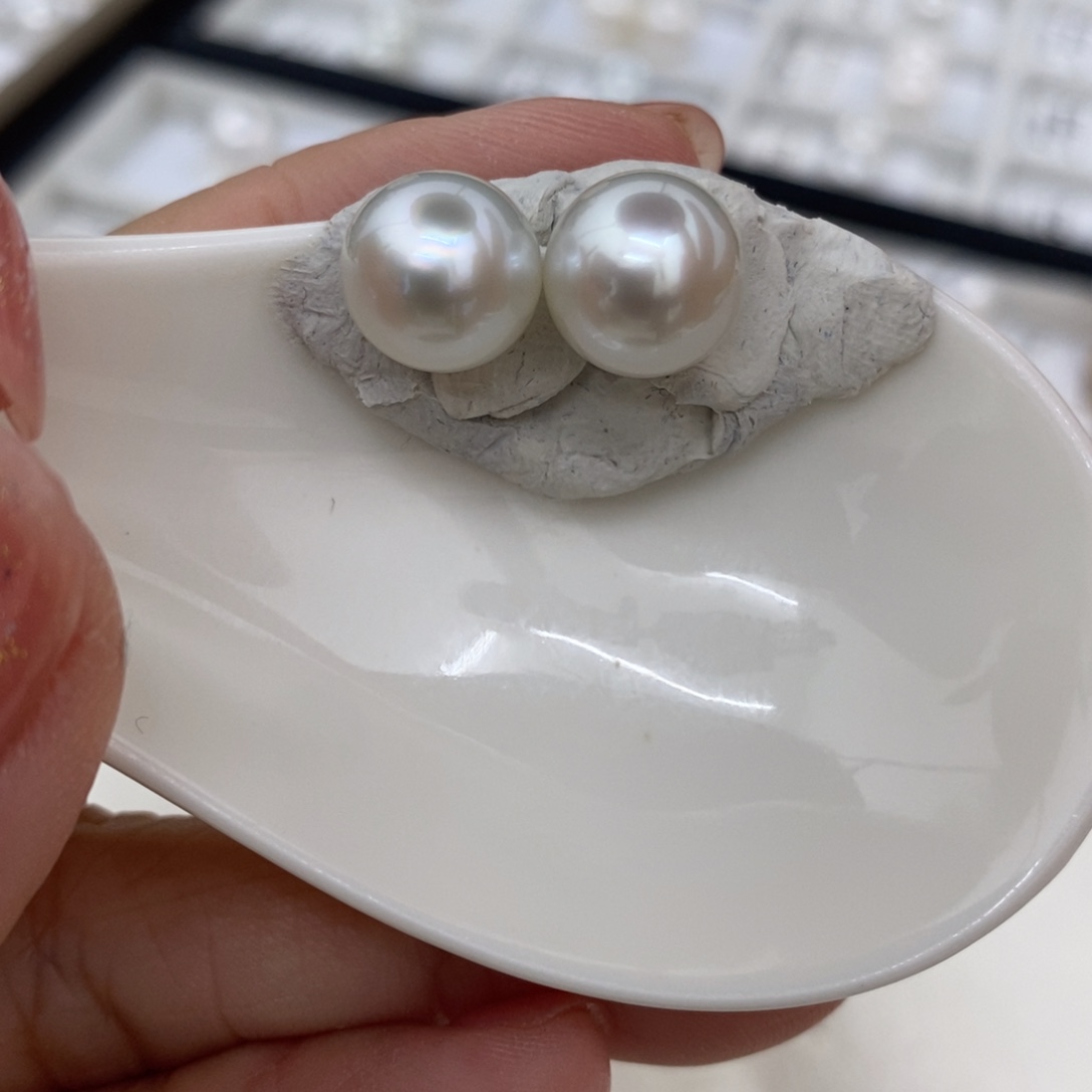 海水珍珠裸珠未镶嵌澳白10-11
