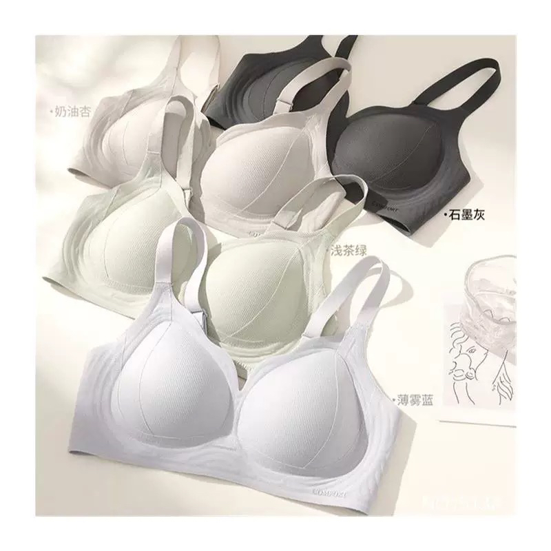 夏季女士薄款无痕运动软支撑小胸聚拢收副乳无钢圈文胸内衣