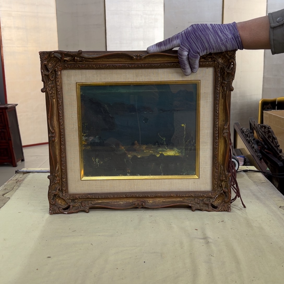 *****绘画屏风框画茶空间设计