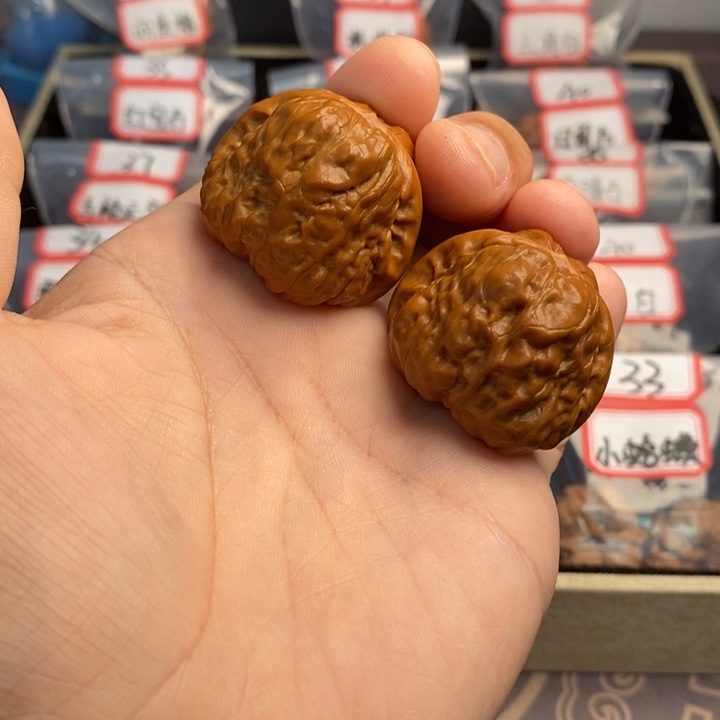 文玩核桃把件37肉蛙
