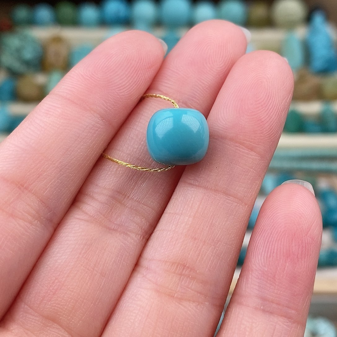 未镶嵌绿松石珠宝奇石10.5